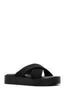 Kadın Siyah Kalın Tabanlı Terlik | Derimod Kadın Siyah Kalın Tabanlı Terlik | Derimod