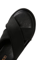 Kadın Siyah Kalın Tabanlı Terlik | Derimod Kadın Siyah Kalın Tabanlı Terlik | Derimod