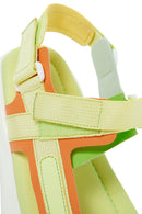 Kadın Yeşil Bilekten Bantlı Kalın Tabanlı Sandalet | Derimod Kadın Yeşil Bilekten Bantlı Kalın Tabanlı Sandalet | Derimod