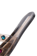 Kadın Siyah Jelly Taşlı Terlik | Derimod Kadın Siyah Jelly Taşlı Terlik | Derimod