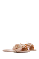 Women's Beige Jelly Slippers | Derimod Women's Beige Jelly Slippers | Derimod
