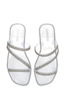 Women's Transparent Jelly Stone Slippers | Derimod Women's Transparent Jelly Stone Slippers | Derimod