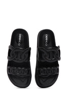 Women's Black Slippers | Derimod Women's Black Slippers | Derimod