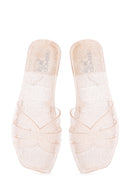 Women's Gold Transparent Jelly Slippers | Derimod Women's Gold Transparent Jelly Slippers | Derimod