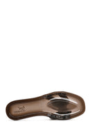 Women's Black Stone Jelly Slippers | Derimod Women's Black Stone Jelly Slippers | Derimod