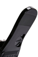 Women's Black Jelly Stone-Embellished Slippers | Derimod Women's Black Jelly Stone-Embellished Slippers | Derimod