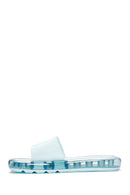 Women's Blue Jelly Slippers | Derimod Women's Blue Jelly Slippers | Derimod