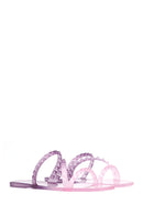 Women's Purple Transparent Jelly Slippers | Derimod Women's Purple Transparent Jelly Slippers | Derimod