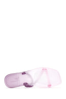Women's Purple Transparent Jelly Slippers | Derimod Women's Purple Transparent Jelly Slippers | Derimod