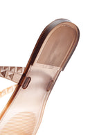 Kadın Kahverengi Şeffaf Jelly Terlik | Derimod Kadın Kahverengi Şeffaf Jelly Terlik | Derimod