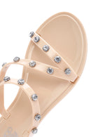 Kadın Bej Jelly Taşlı Terlik | Derimod Kadın Bej Jelly Taşlı Terlik | Derimod