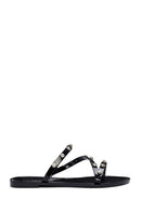 Kadın Siyah Jelly Taşlı Terlik | Derimod Kadın Siyah Jelly Taşlı Terlik | Derimod