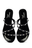 Kadın Siyah Jelly Taşlı Terlik | Derimod Kadın Siyah Jelly Taşlı Terlik | Derimod