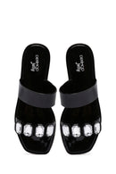 Kadın Siyah Jelly Taşlı Terlik | Derimod Kadın Siyah Jelly Taşlı Terlik | Derimod