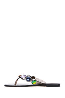 Kadın Siyah Taşlı Jelly Parmak Arası Terlik | Derimod Kadın Siyah Taşlı Jelly Parmak Arası Terlik | Derimod