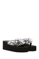 Women's Black Jelly Filled Heeled Slippers | Derimod Women's Black Jelly Filled Heeled Slippers | Derimod