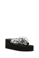 Women's Black Jelly Filled Heeled Slippers | Derimod Women's Black Jelly Filled Heeled Slippers | Derimod