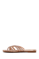 Women's Pink Stone Slippers | Derimod Women's Pink Stone Slippers | Derimod