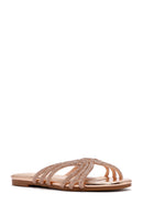 Kadın Pembe Taşlı Terlik | Derimod Kadın Pembe Taşlı Terlik | Derimod