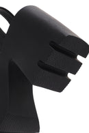 Women's Black Ankle Strap Platform Heeled Sandals | Derimod Women's Black Ankle Strap Platform Heeled Sandals | Derimod