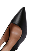 Kadın Siyah Taşlı Arkası Açık İnce Topuklu Ayakkabı | Derimod Kadın Siyah Taşlı Arkası Açık İnce Topuklu Ayakkabı | Derimod