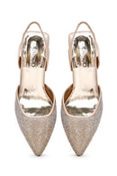 Women's Beige Open Back Thin Heeled Shoes | Derimod Women's Beige Open Back Thin Heeled Shoes | Derimod