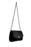 Women's Black Chain Strap Patterned Clutch Bag | Derimod Women's Black Chain Strap Patterned Clutch Bag | Derimod