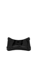 Kadın Siyah Uzun Askılı Rugan Omuz Çantası | Derimod Kadın Siyah Uzun Askılı Rugan Omuz Çantası | Derimod