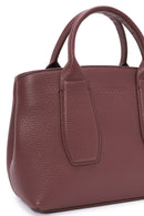 Women's Claret Red Long Strap Classic Leather Handbag | Derimod Women's Claret Red Long Strap Classic Leather Handbag | Derimod