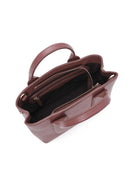 Women's Claret Red Long Strap Classic Leather Handbag | Derimod Women's Claret Red Long Strap Classic Leather Handbag | Derimod