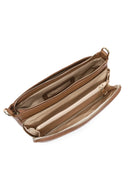 Kadın Taba Uzun Askılı Deri Kol Çantası | Derimod Kadın Taba Uzun Askılı Deri Kol Çantası | Derimod