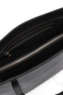 Kadın Siyah Deri Klasik Omuz Çantası | Derimod Kadın Siyah Deri Klasik Omuz Çantası | Derimod