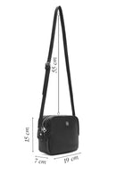 Women's Black Long Strap Crossbody Bag with Accessory Detail | Derimod Women's Black Long Strap Crossbody Bag with Accessory Detail | Derimod