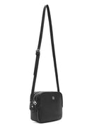 Women's Black Long Strap Crossbody Bag with Accessory Detail | Derimod Women's Black Long Strap Crossbody Bag with Accessory Detail | Derimod