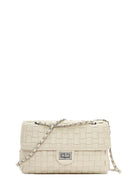 Women's Cream Braided Chain Strap Shoulder Bag | Derimod Women's Cream Braided Chain Strap Shoulder Bag | Derimod