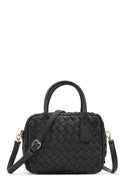 Kadın Siyah Uzun Askılı Örgülü Kol Çantası | Derimod Kadın Siyah Uzun Askılı Örgülü Kol Çantası | Derimod