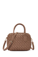 Kadın Kahverengi Uzun Askılı Örgülü Kol Çantası | Derimod Kadın Kahverengi Uzun Askılı Örgülü Kol Çantası | Derimod