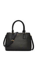 Kadın Siyah Uzun Askılı Taşlı Klasik Omuz Çantası | Derimod Kadın Siyah Uzun Askılı Taşlı Klasik Omuz Çantası | Derimod