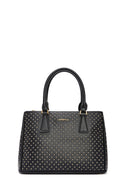 Kadın Siyah Uzun Askılı Taşlı Klasik Omuz Çantası | Derimod Kadın Siyah Uzun Askılı Taşlı Klasik Omuz Çantası | Derimod