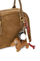 Women's Brown Long Strap Accessory Suede Leather Handbag | Derimod Women's Brown Long Strap Accessory Suede Leather Handbag | Derimod