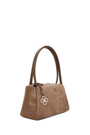 Women's Tan Suede Leather Shoulder Bag | Derimod Women's Tan Suede Leather Shoulder Bag | Derimod