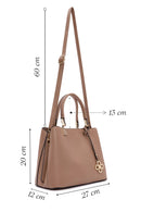 Women's Mink Long Strap Accessory Detailed Handbag | Derimod Women's Mink Long Strap Accessory Detailed Handbag | Derimod