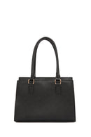 Women Black Long Strap Classic Shoulder Bag | Derimod Women Black Long Strap Classic Shoulder Bag | Derimod