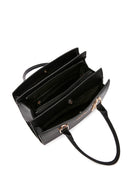 Women Black Long Strap Classic Shoulder Bag | Derimod Women Black Long Strap Classic Shoulder Bag | Derimod