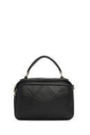 Women's Black Long Strap Printed Shoulder Bag | Derimod Women's Black Long Strap Printed Shoulder Bag | Derimod