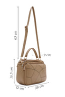 Kadın Vizon Uzun Askılı Baskılı Omuz Çantası | Derimod Kadın Vizon Uzun Askılı Baskılı Omuz Çantası | Derimod