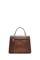 Kadın Taba Uzun Askılı Kroko Kol Çantası | Derimod Kadın Taba Uzun Askılı Kroko Kol Çantası | Derimod