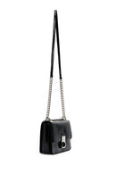 Women's Black Chain Strap Patent Leather Crossbody Bag | Derimod Women's Black Chain Strap Patent Leather Crossbody Bag | Derimod