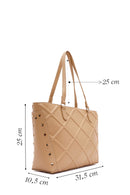 Kadın Bej Baskılı Casual Omuz Çantası | Derimod Kadın Bej Baskılı Casual Omuz Çantası | Derimod