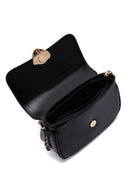 Women's Black Chain Strap Mini Crossbody Bag | Derimod Women's Black Chain Strap Mini Crossbody Bag | Derimod